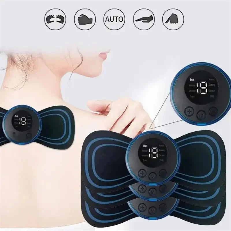 EMS Muscle Massager – 8 Modes, 19 Levels, Portable Cordless