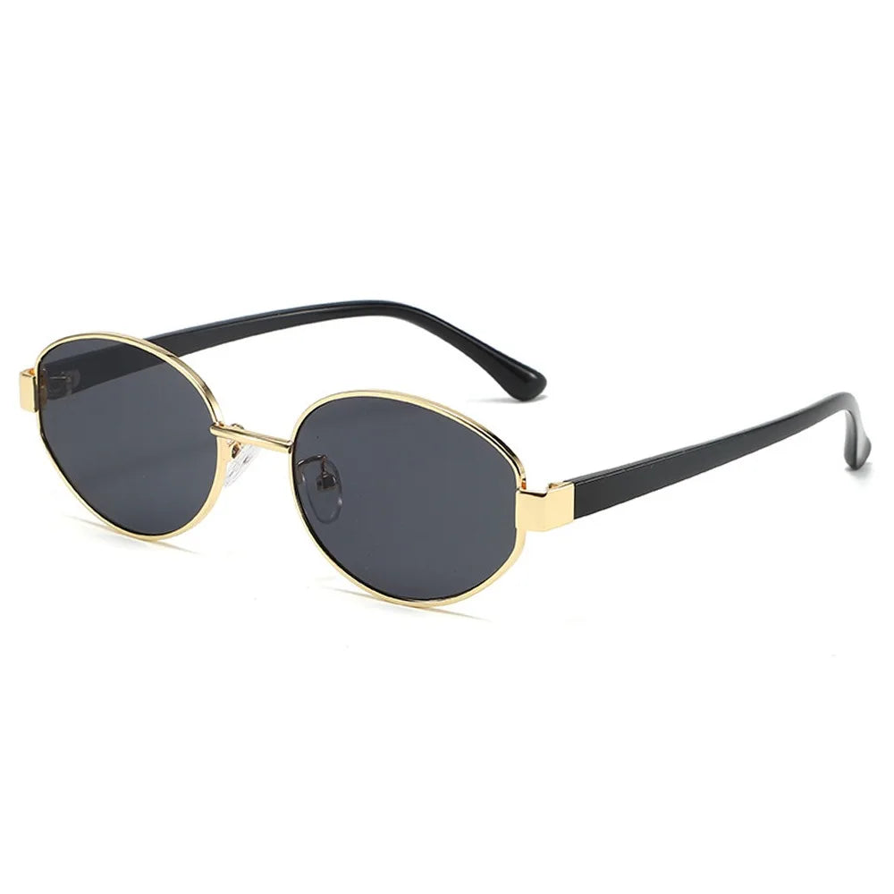Retro Oval UV400 Sunglasses – Unisex Vintage Punk Eyewear