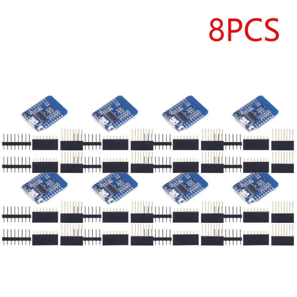 1-20PCS ESP8266 D1 Mini WIFI Development Board ESP-12F CH340G CH340 V2 Usb Wemos D1 Mini Nodemcu Lua Iot Board 3.3V Met Pins Peaceful Pleasures Health and Wellness micro 8PCS