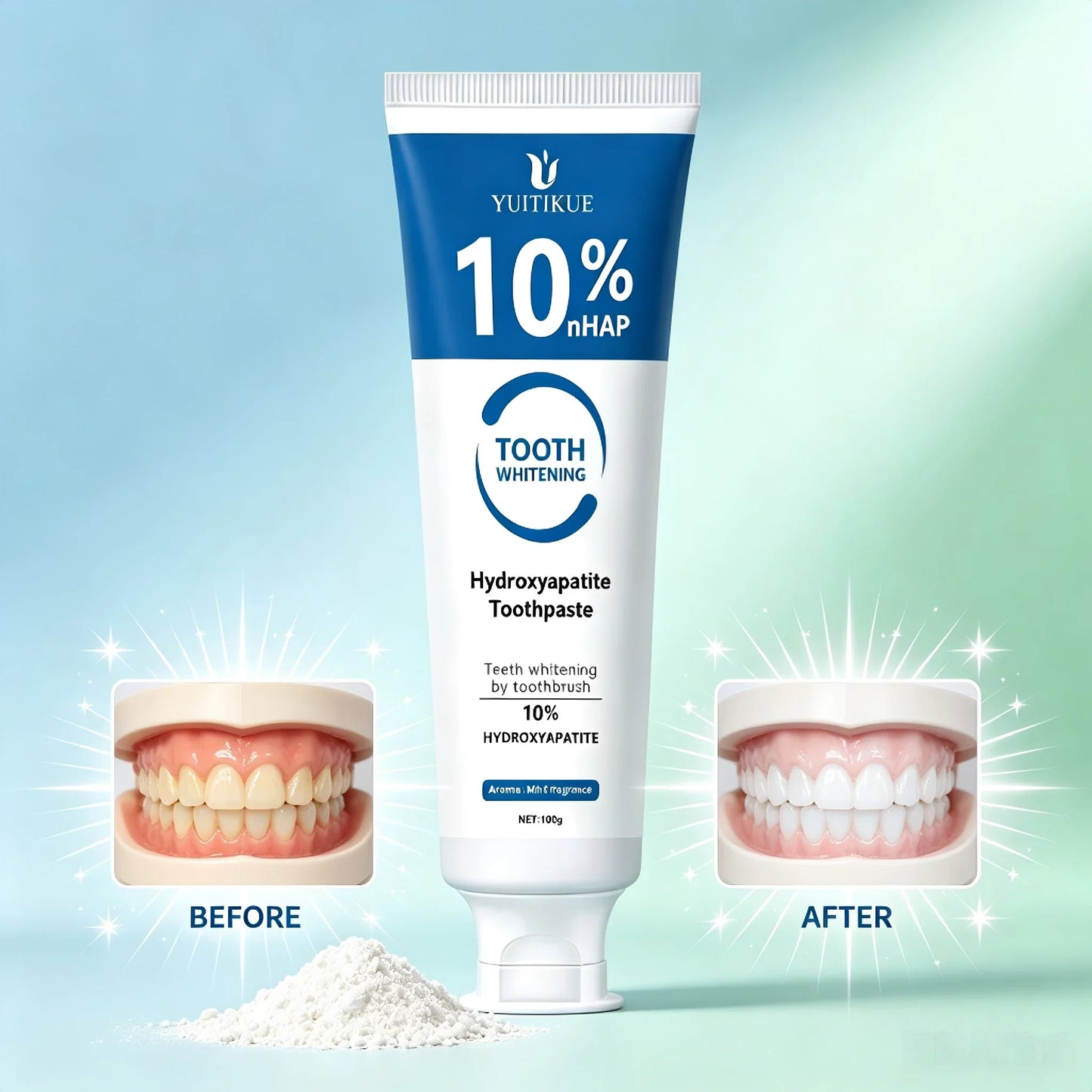 YUITIKUE 10% Hydroxyapatite Toothpaste – Whitening & Enamel
