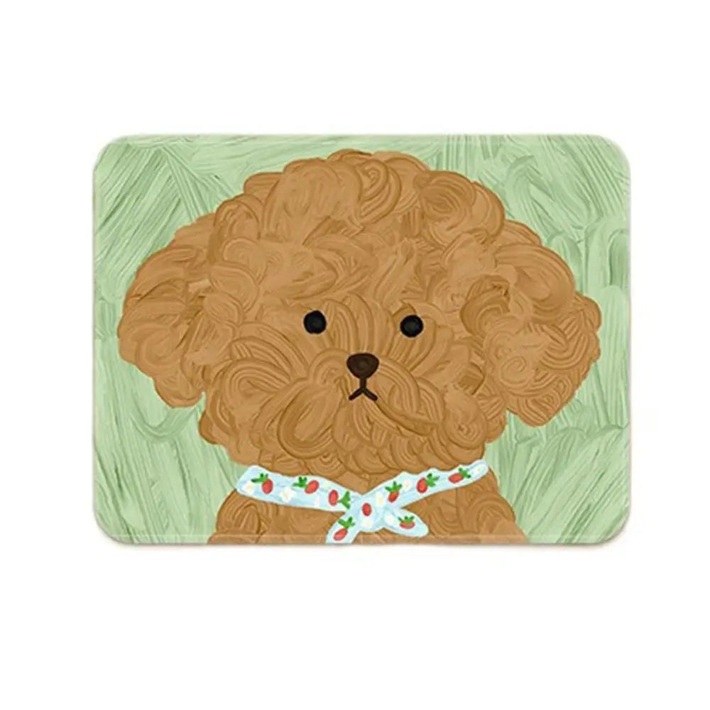 Portable Keyboard Mats Cartoon Mouse Pad Desk Mat Anti-Slip Dog Mouse Mat Cartoon Cute Keyboard Mat Office Supplies Peaceful Pleasures Health and Wellness brown dog