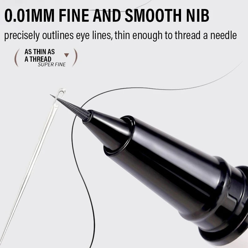 0.01mm Ultra Fine Eyeliner Pen – 24H Waterproof, 3 Colors