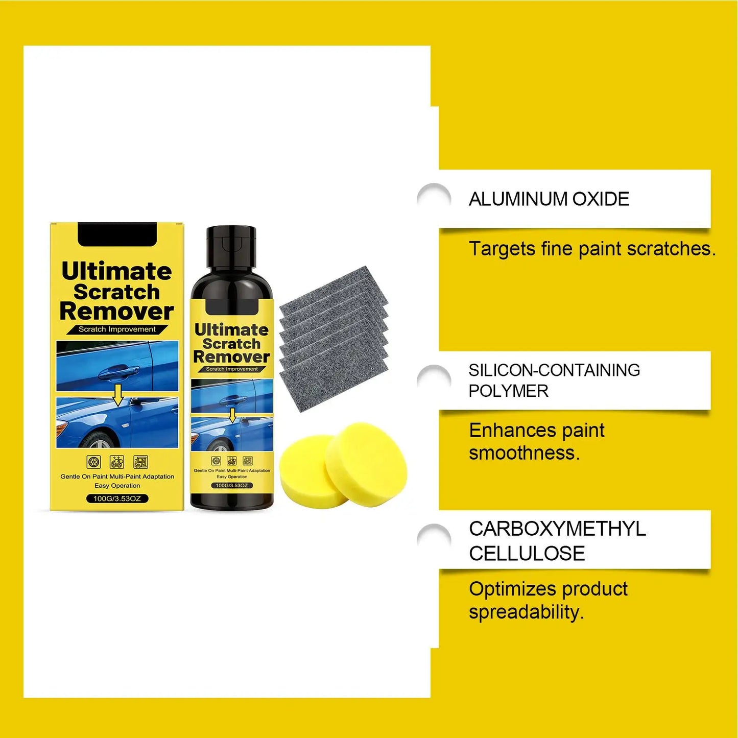 100ml Car Scratch Remover Kit | Paint Polish & Restorer Car Scratch Remover Peaceful Pleasures Health and Wellness