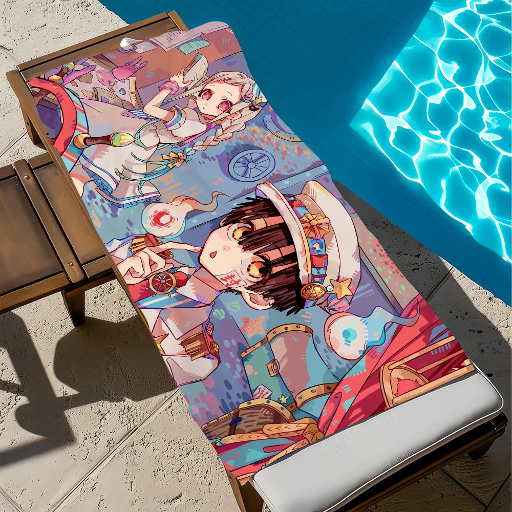 Hanako-Kun Anime Quick-Dry Beach Towel | Soft, Absorbent, 11 Sizes Anime Beach Towel Peaceful Pleasures Health and Wellness z1 STJ70x140CM