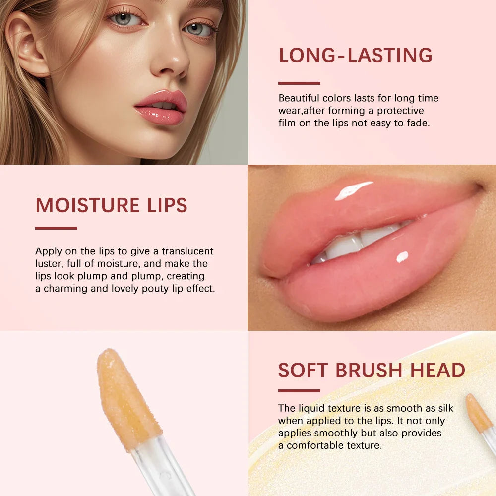 Strawberry Tinted Lip Oil Gloss – Hydrating & Plumping | ibcccndc