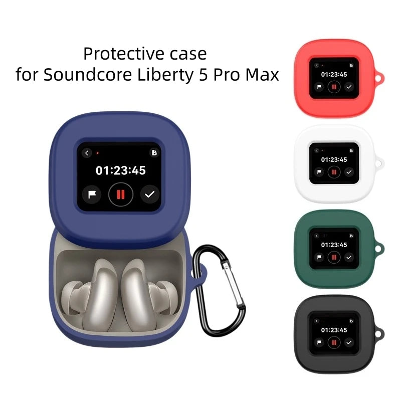 High Quality Soft And Durable Silicone For Soundcore Liberty 5 Pro Max Headphone Protective Case Shockproof And Dustproof Case Peaceful Pleasures Health and Wellness