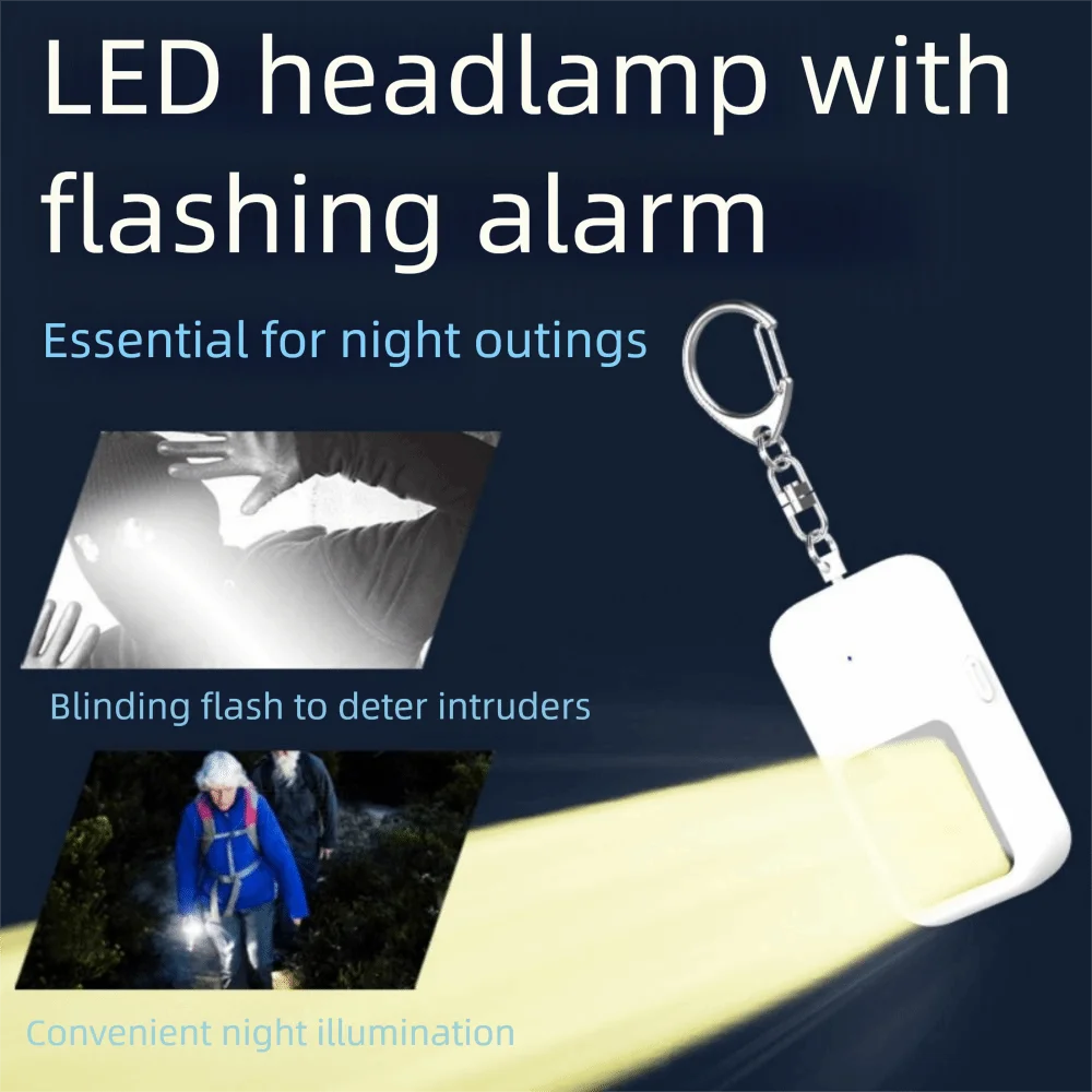 130 DB Safe Sound Personal Alarm LED Strobe Light 2 Modes Alarm Self Defence Alarm Keychain Waterproof with Hanging Hook Peaceful Pleasures Health and Wellness