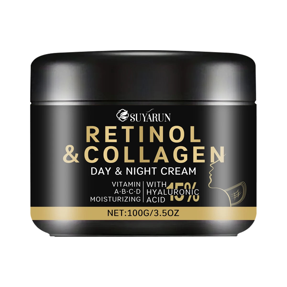 SUYARUN Retinol Collagen Neck Cream - Anti-Aging Firming Treatment for Wrinkles, Lifting Moisturizer (Organic, Unisex). Peaceful Pleasures Health and Wellness 100g