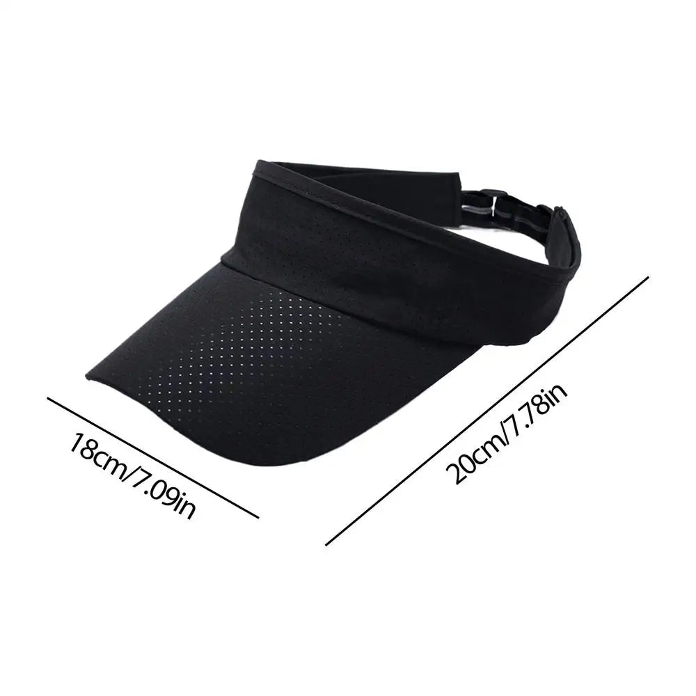 Adjustable Sports Visor Hat – UV Sun Protection, Unisex