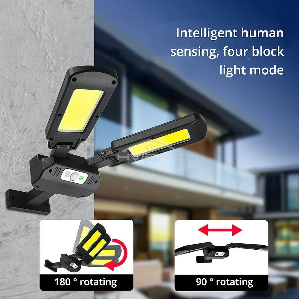 HVIERO Solar Motion Sensor Wall Light – IP65 Waterproof, 200 LED