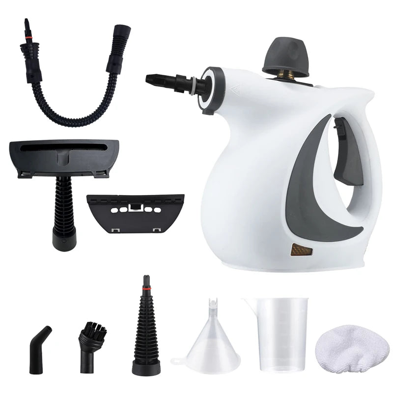 High Pressure Steam Cleaner for Home Dissolve Stains Disinfect Remove Mites Eliminate Odors Clean The Range Hood Air Conditioner Peaceful Pleasures Health and Wellness Off-white Other EU