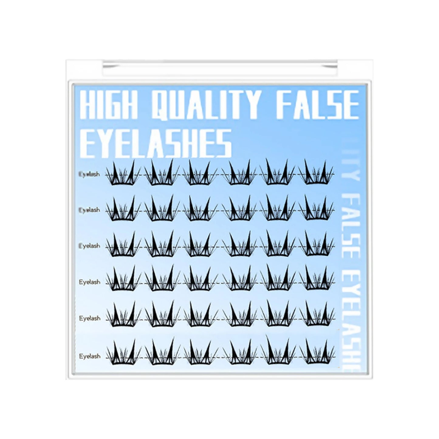 Self Adhesive Manga False Eyelashes Glue Free Ultra Thin Wispy Lashes Extension 7-13mm Natural Korean Eyelash Enlarge Your Eyes Peaceful Pleasures Health and Wellness style 1