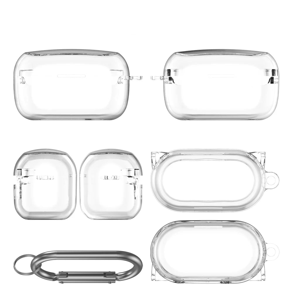High Quality TPU Protective Case For AVIOT TE-V1R-HEN Cover Candy Color Soft Earphone Cover For AVIOT TE-V1R-HEN With Hook Peaceful Pleasures Health and Wellness Transparent