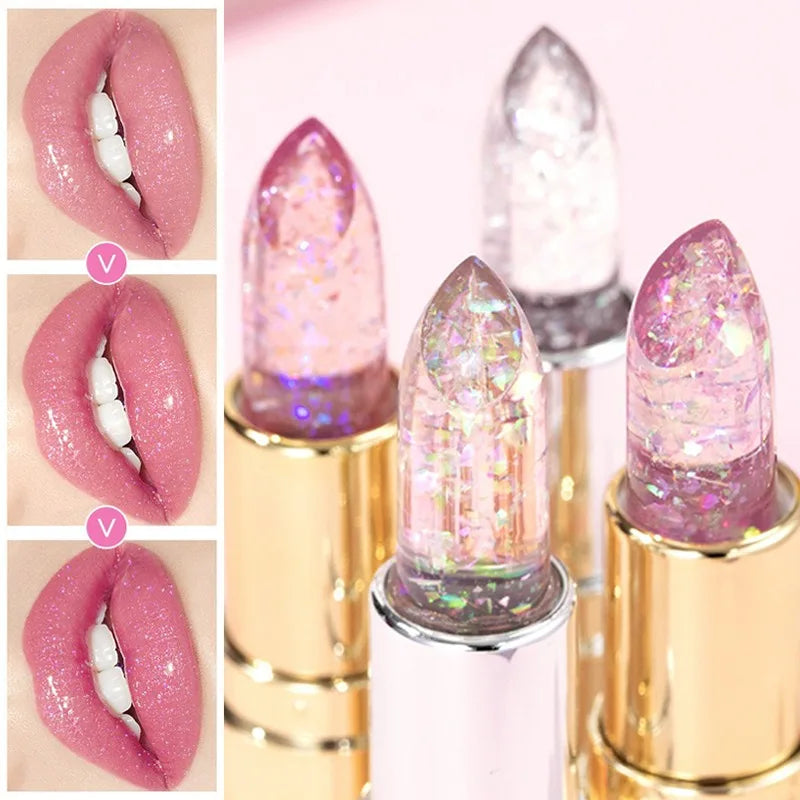 Jelly Glitter pH Color-Changing Lipstick | Moisturizing Lip Gloss