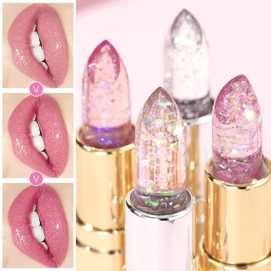 Jelly Glitter pH Color-Changing Lipstick | Moisturizing Lip Gloss Color-Changing Lipstick Peaceful Pleasures Health and Wellness