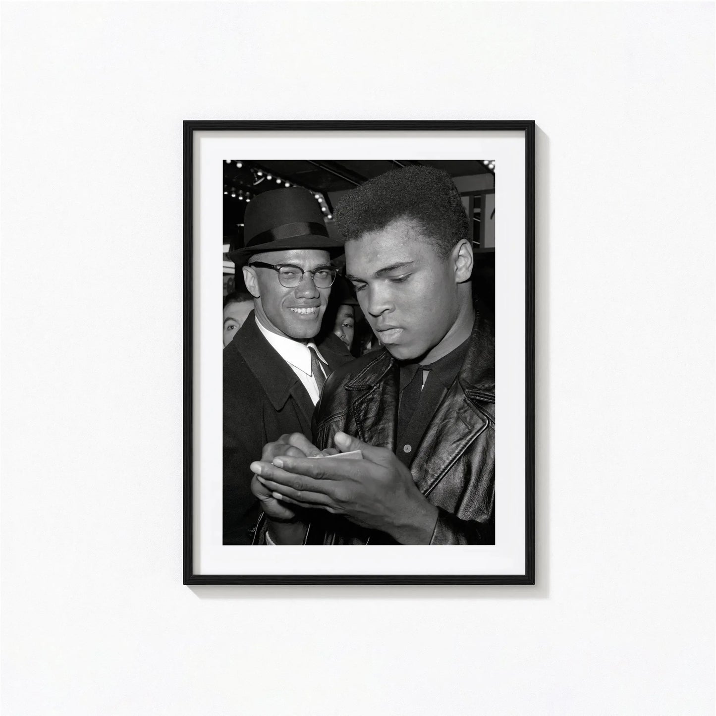 Muhammad Ali Black & White Canvas Wall Art | Boxing Poster