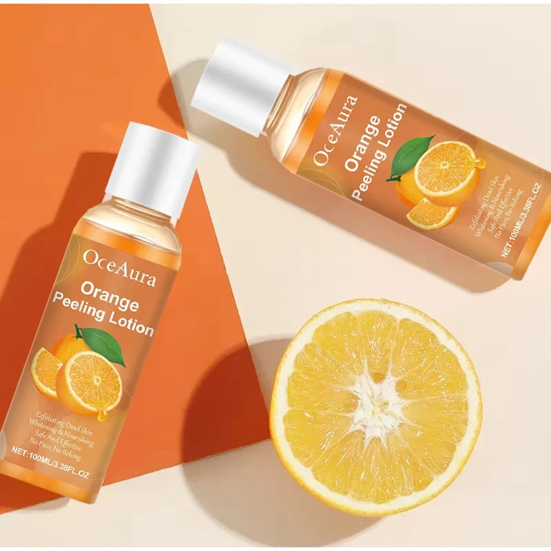 Orange Peel Essential Oil Deep Cleansing Exfoliating Gentle Formula To Soften Smooth Skin Natural Face & Body Scrub Massage Oil Peaceful Pleasures Health and Wellness