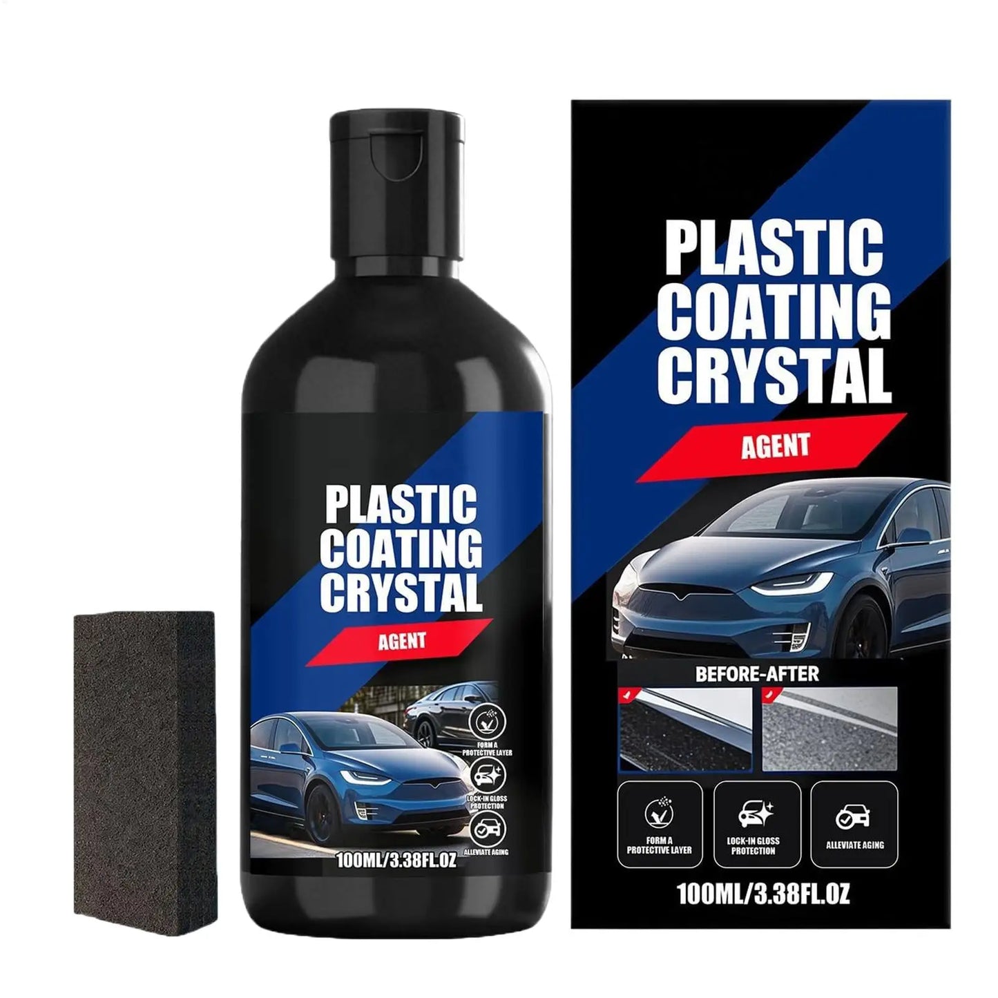 100ml Car Trim Restorer | Scratch Repair Coating for Plastic & Rubber