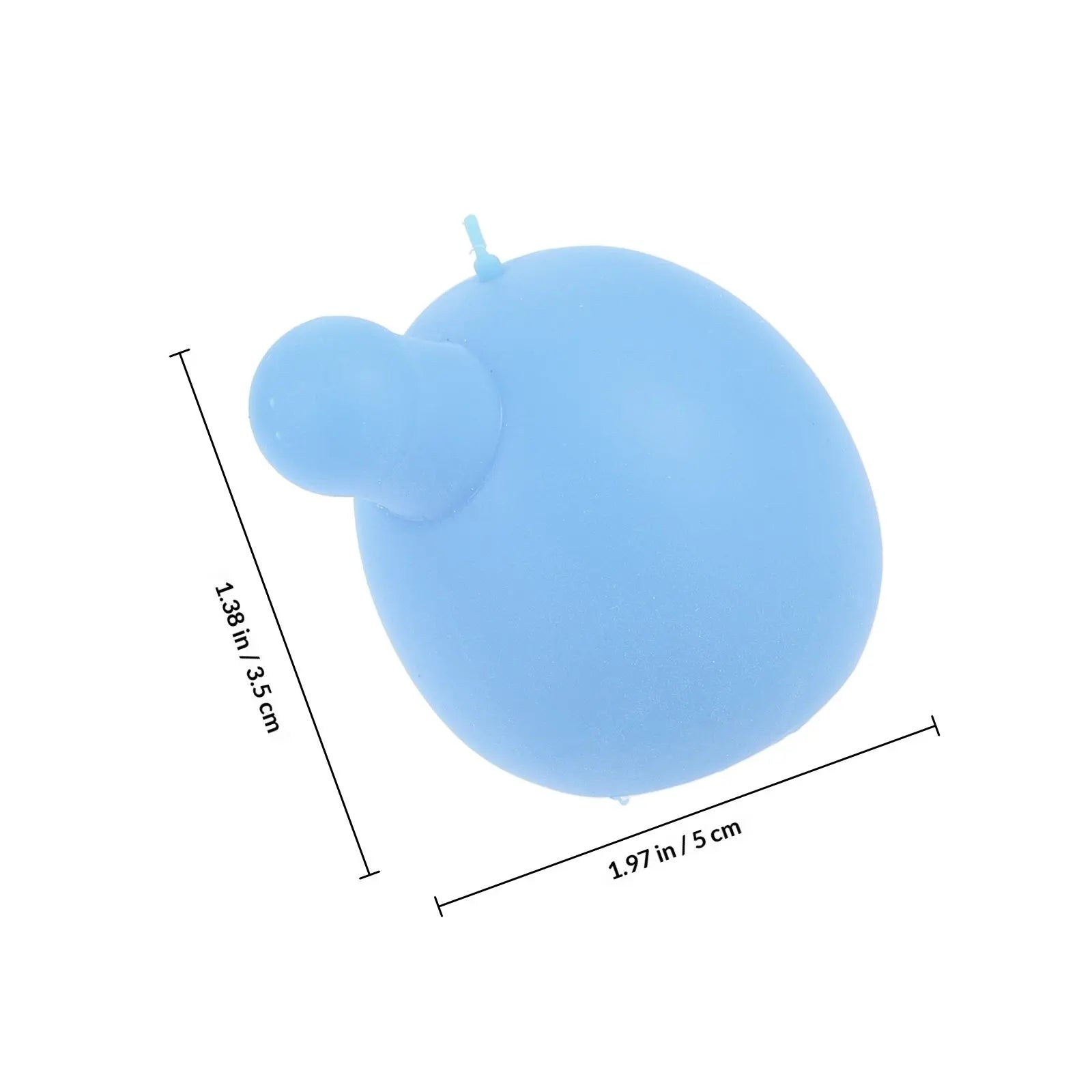 10Pcs Bubble Core PVC Squeeze Ball Insert Bubble Core Press Insert for Stress Relief DIY Crochet Sensory Accessories Peaceful Pleasures Health and Wellness Sky-blue