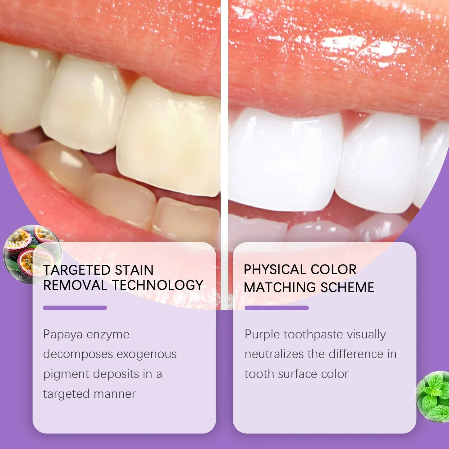 Hydroxyapatite Purple Toothpaste – Mint Color Correcting 114g