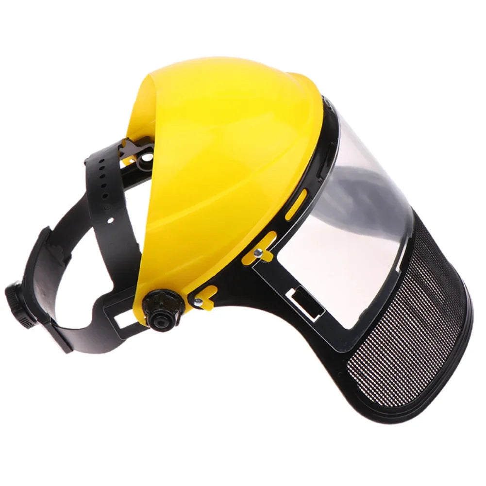 Full-Face Mesh Safety Helmet | Lawn Mowing & Forestry
