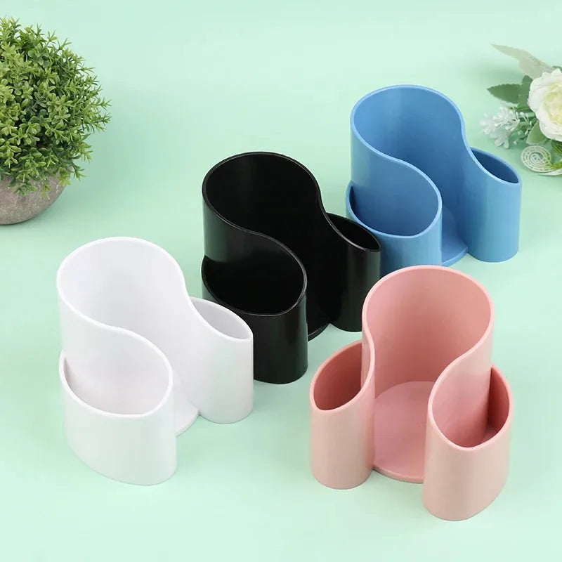 2-in-1 Dental Floss & Cotton Storage Box Countertop Organizer