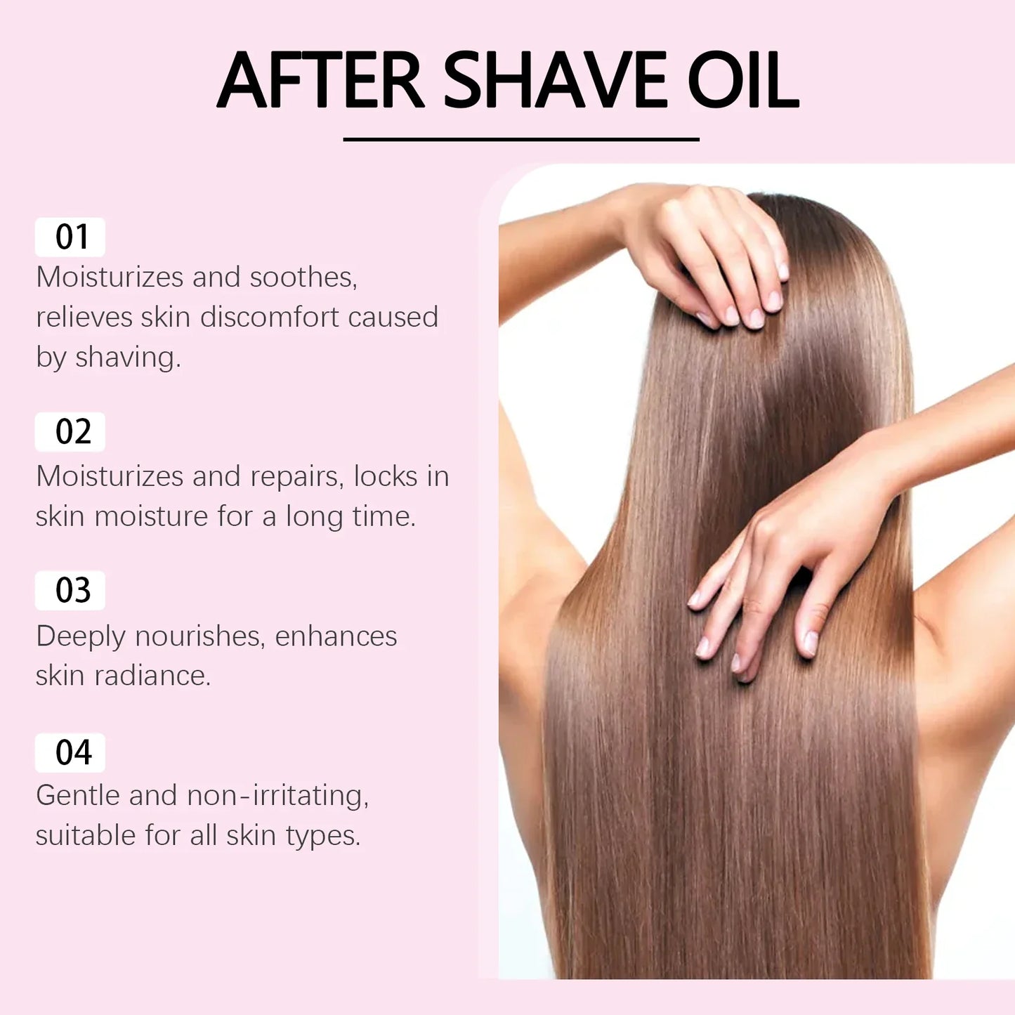 OceAura Strawberry Body Oil – Post Hair Removal Nourishing Skin Oil