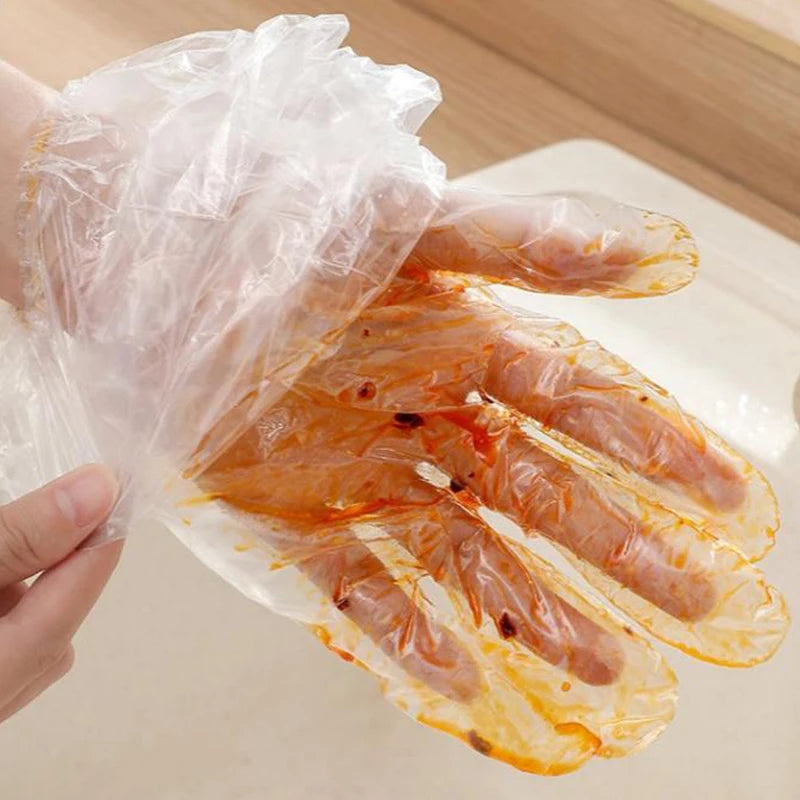 10-Pack Extended CPE Disposable Gloves – Food Grade, Non-Slip Disposable Cleaning Gloves Peaceful Pleasures Health and Wellness