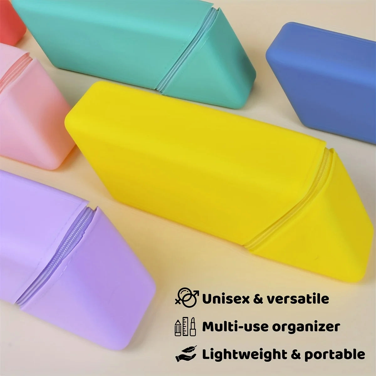 Cute Silicone Pencil Case – Large Capacity Waterproof Organizer