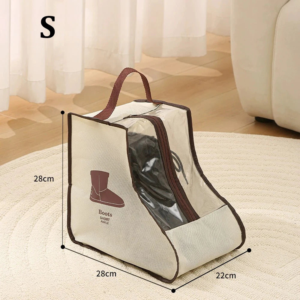 Tall Boots Storage Bag – Waterproof, Dustproof & Foldable Boot Storage Bag Peaceful Pleasures Health and Wellness White-S
