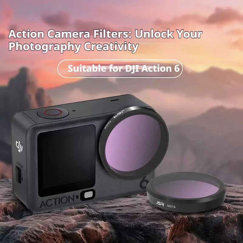 JSR DJI Osmo Action 6 UV CPL ND Lens Filter Set | HD Glass