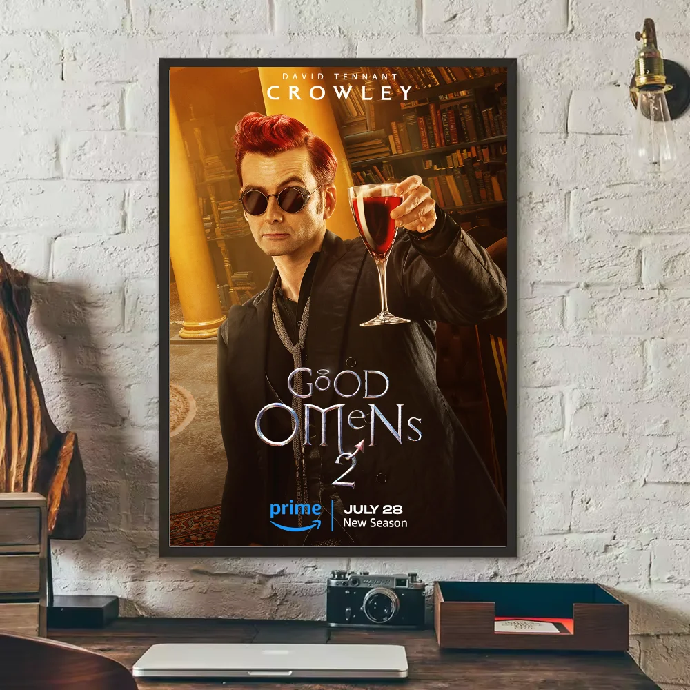 Good Omens TV Show Poster – HD Waterproof PVC Wall Art Decor TV Show Wall Poster Peaceful Pleasures Health and Wellness z14 15X20cmNoframe