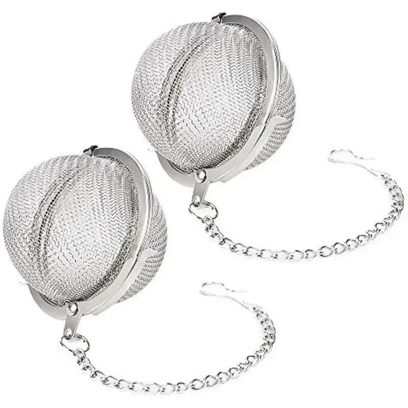 1 Pc Stainless Steel Tea Ball 2.04 Inch Mesh Tea Infuser Strainers Premium Tea Filter Tea Interval Diffuser For Loose Leaf Tea A Peaceful Pleasures Health and Wellness
