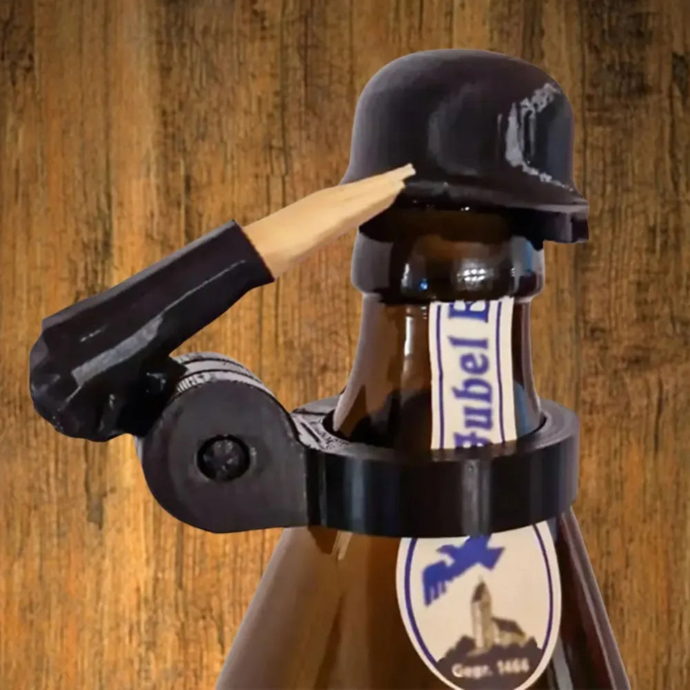 Soldier Helmet Beer Bottle Cap | Novelty BBQ Party Gift