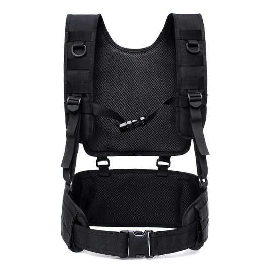 Molle Chest Rig Airsoft Waist Belt Tactical Vest Detachable Duty Belt Army Paintball Equipment Outdoor Hunting Vest Peaceful Pleasures Health and Wellness