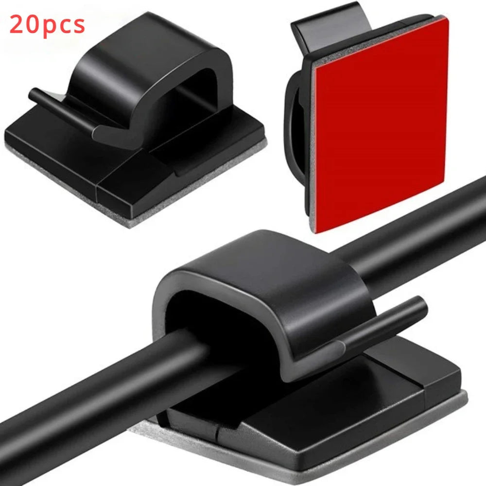 WINDER Cable Clearance Attache Guiding Line Wire Arrangement Clips Cord Holder Protector Electrician Pushing Tape Home 10/50PCS Peaceful Pleasures Health and Wellness 20PCS-Black