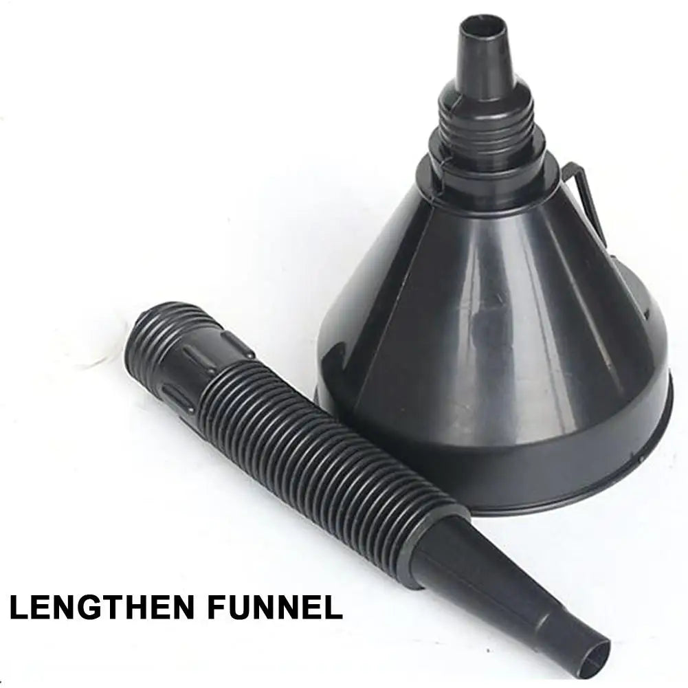 Car Oil Funnel with Filter & Flexible Extension Pipe | Auto