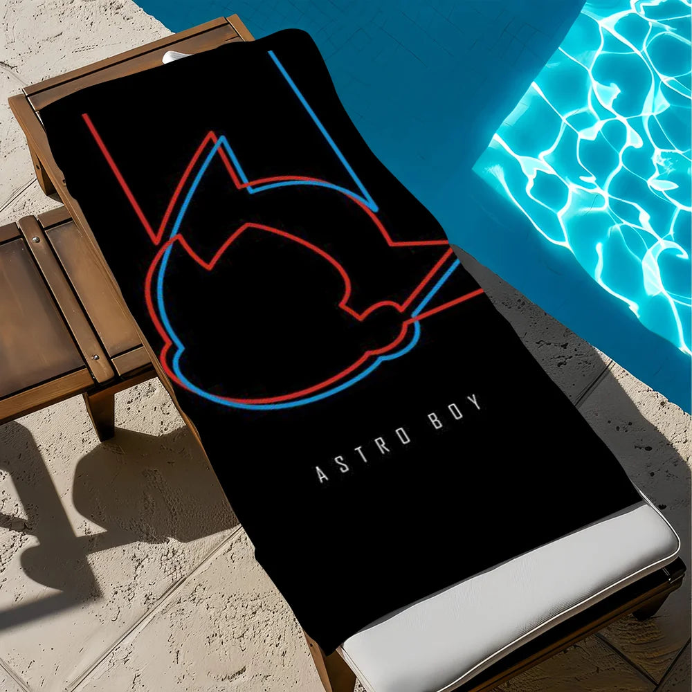 Cute Astro Boy Quick-Dry Beach Towel | Soft Pool & Travel Towel Quick-Dry Beach Towel Peaceful Pleasures Health and Wellness z3 STJ150x260CM
