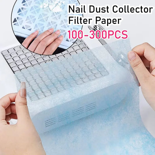 Nail Art Dust Collector Filter Papers 100/200/300pcs – Manicure