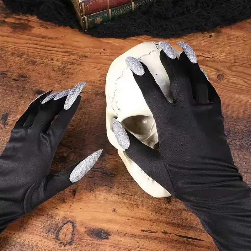 Halloween Witch Gloves Long Claws | Horror Cosplay Costume