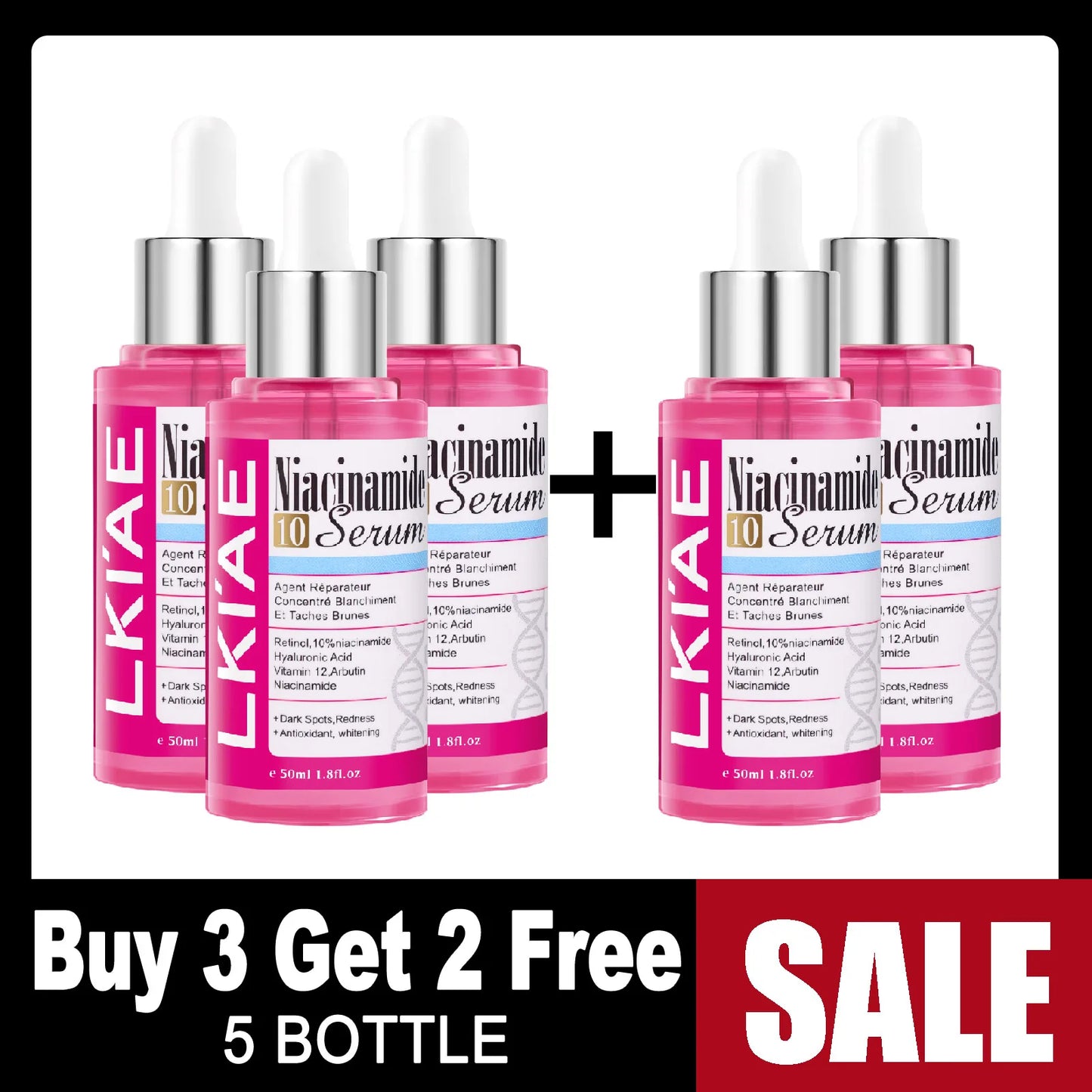AILKE Niacinamide Whitening Serum | Hyaluronic Acid Face & Body
