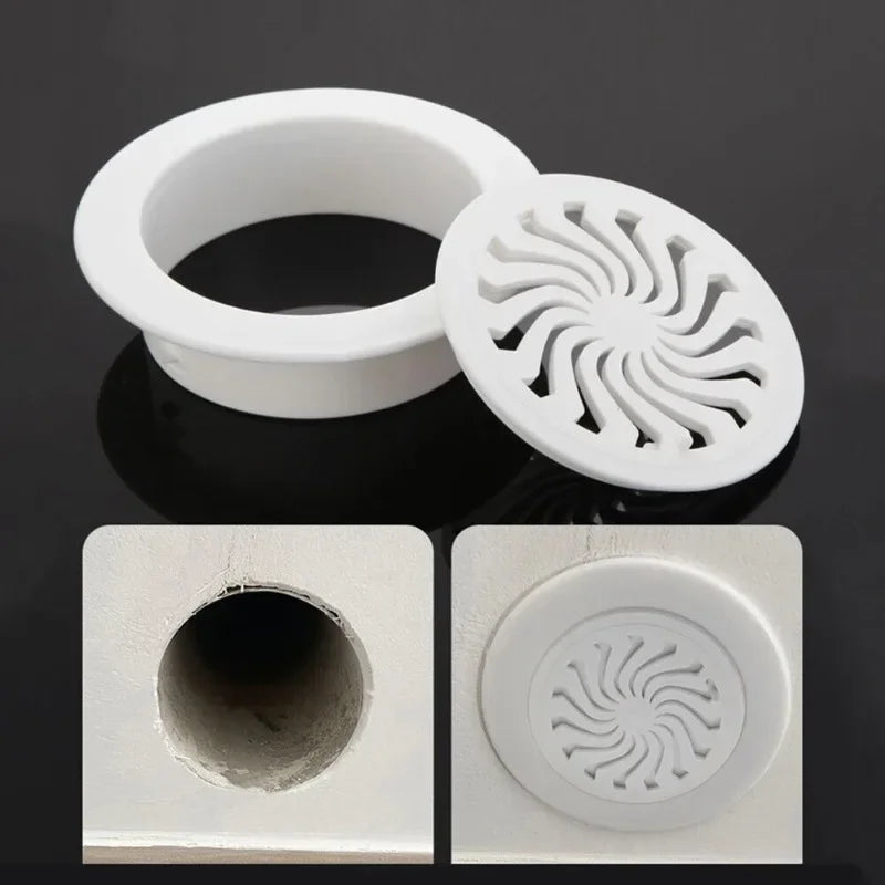 Round Ventilation Grille Cover – Plastic Wall Hole Cap 40–100mm