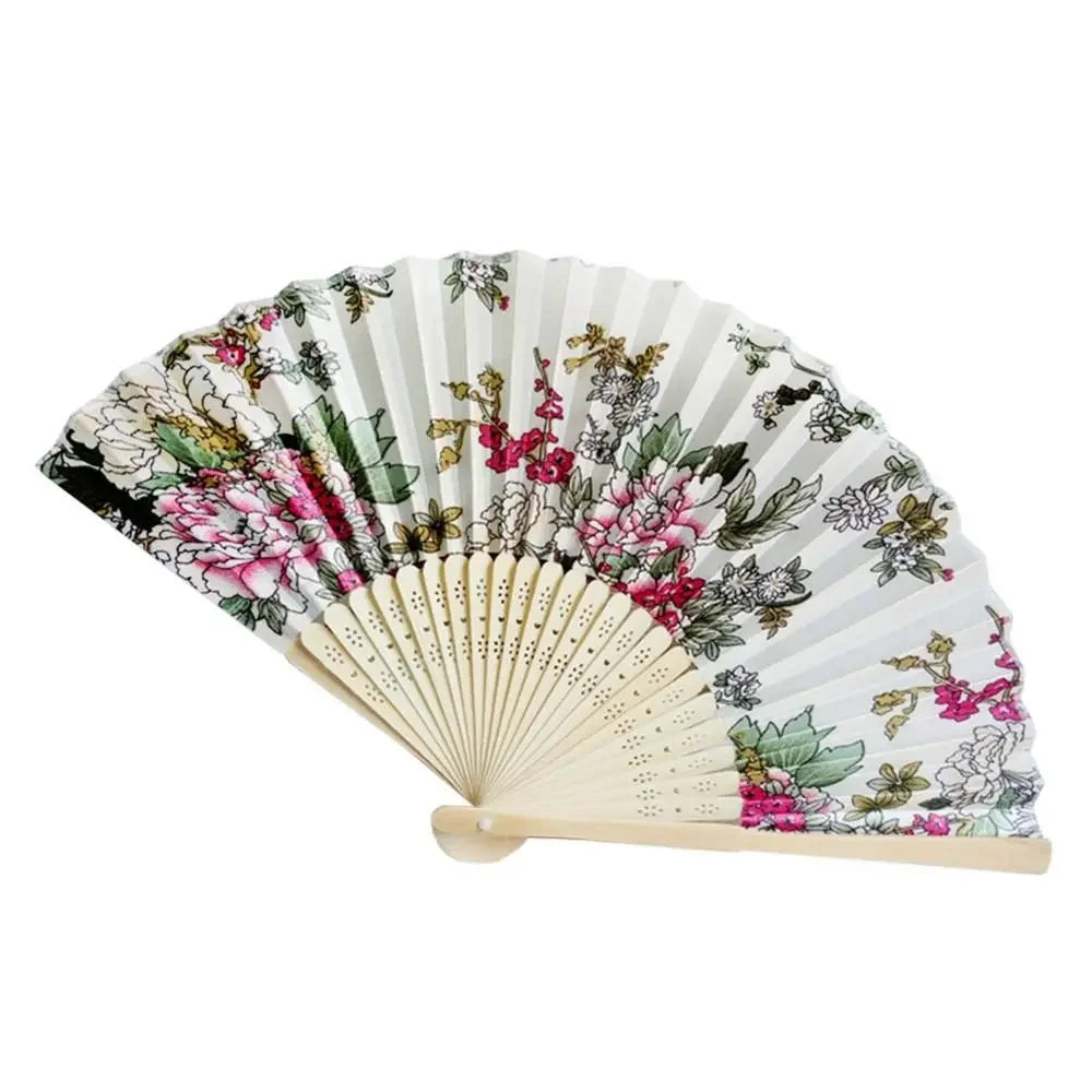 Colorful Bamboo Folding Fan – Wedding Gift & Photo Prop