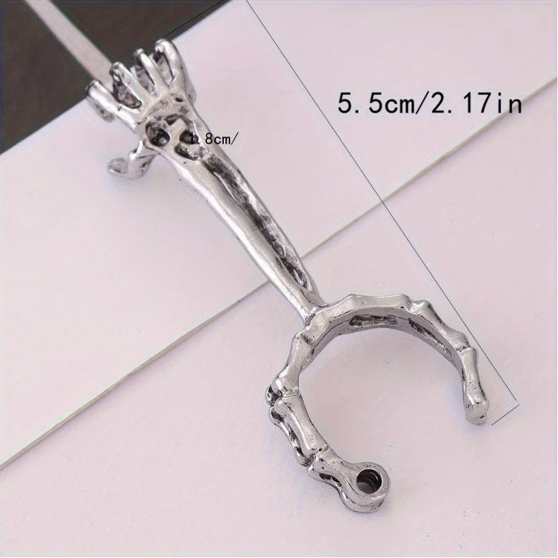 1pcHand bone smoking ring，Skull Pattern Cigarette Holder Ring Peaceful Pleasures Health and Wellness