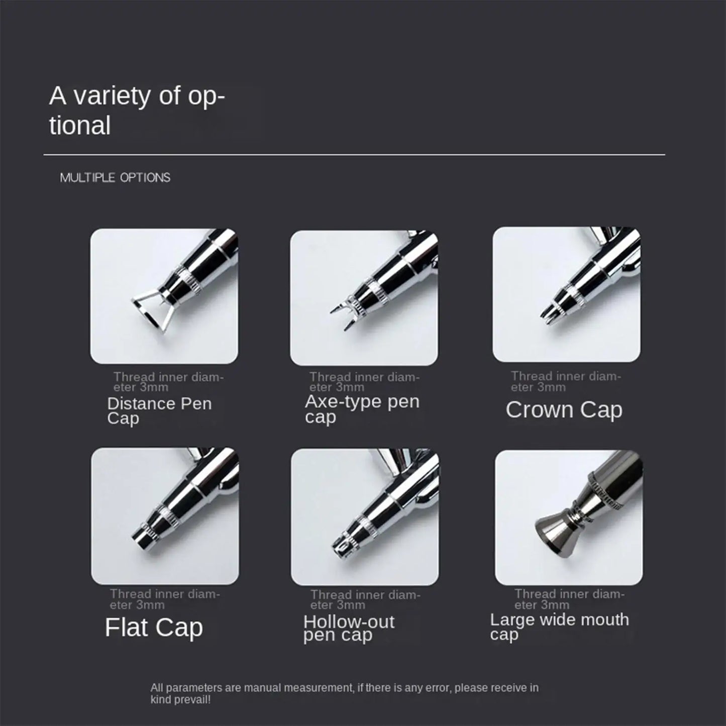 Airbrush Needle Cap Nozzle Protector Cap for Model Painting, Stencil Work Accessory for Artists Hobbyists Students, Home Studio Peaceful Pleasures Health and Wellness