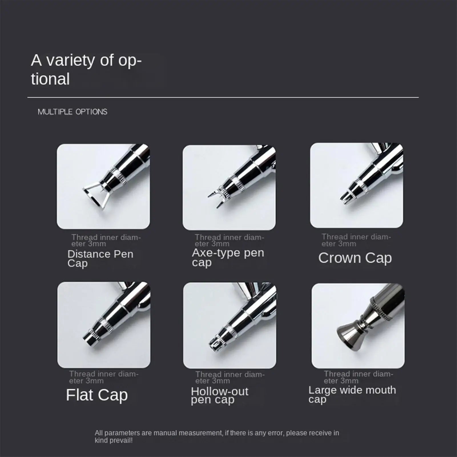 Airbrush Needle Cap Nozzle Protector Cap for Model Painting, Stencil Work Accessory for Artists Hobbyists Students, Home Studio Peaceful Pleasures Health and Wellness