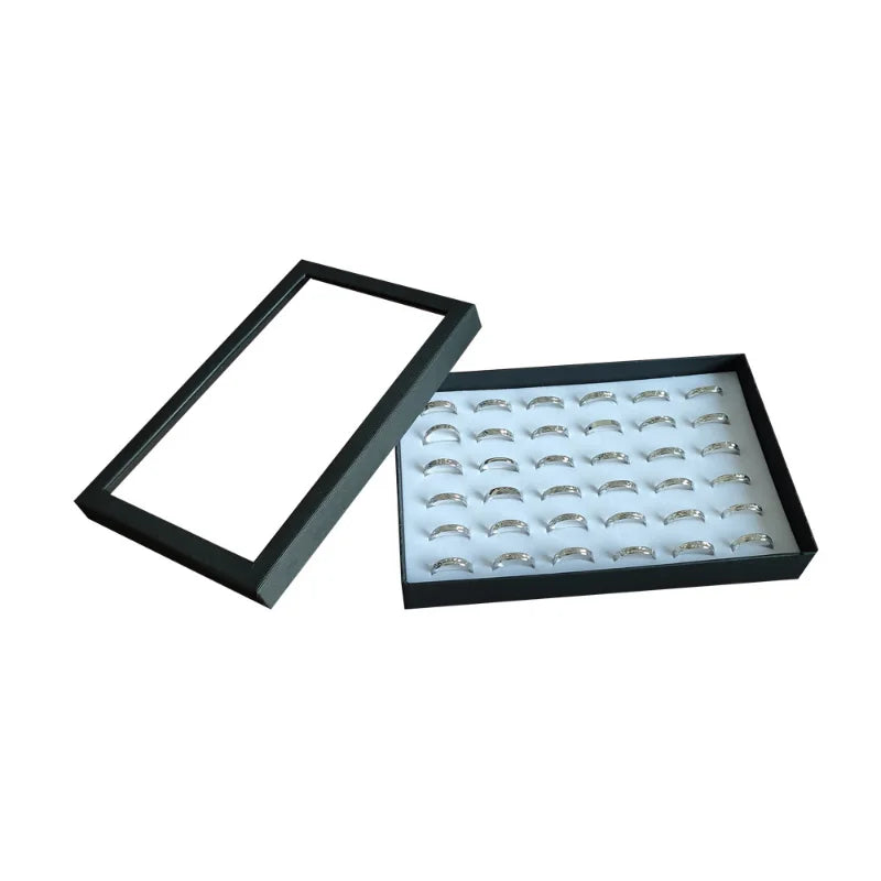 36-Slot Earring & Ring Display Tray | Transparent Jewelry Case