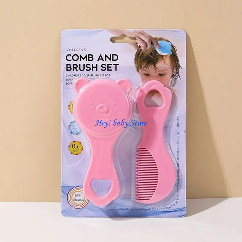 Baby Toddler Hair Brush & Comb Set for Sensitive Scalp