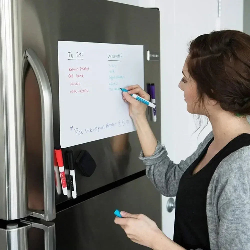 A3/A4 Magnetic Fridge Whiteboard – Dry Erase Memo Board
