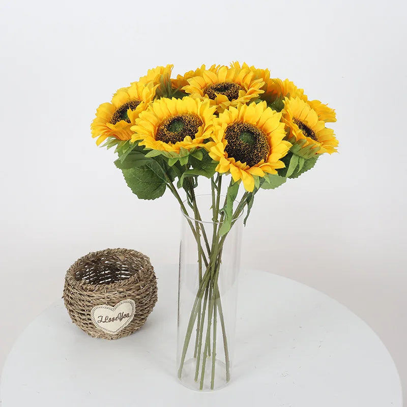 Artificial Silk Sunflower Gerbera Flowers – Wedding & Home Decor